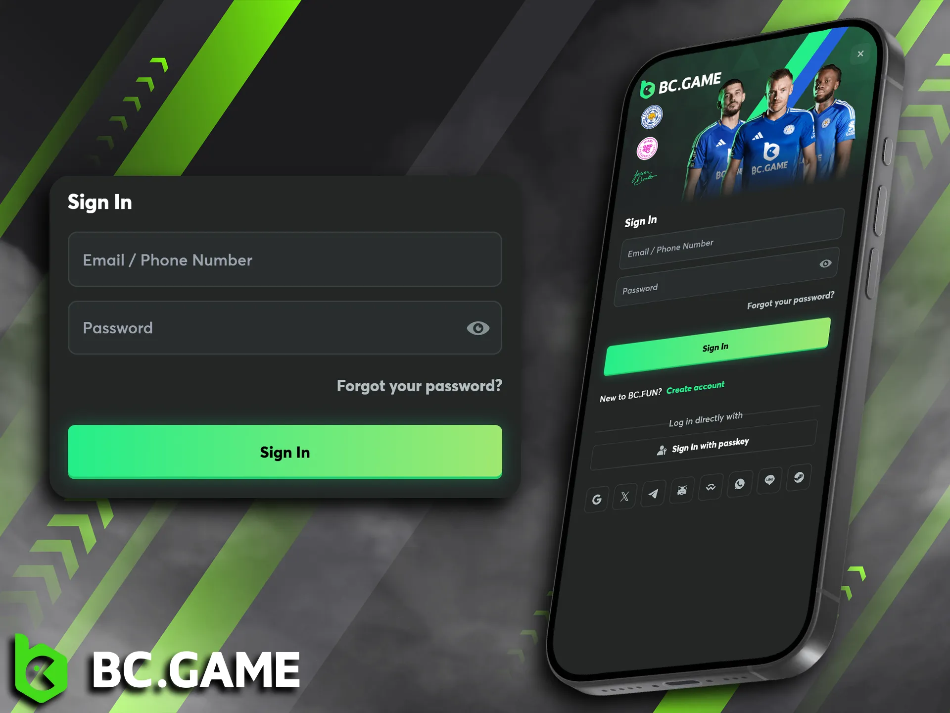 Accessing your BC Game account on the go is incredibly simple through the dedicated mobile application.