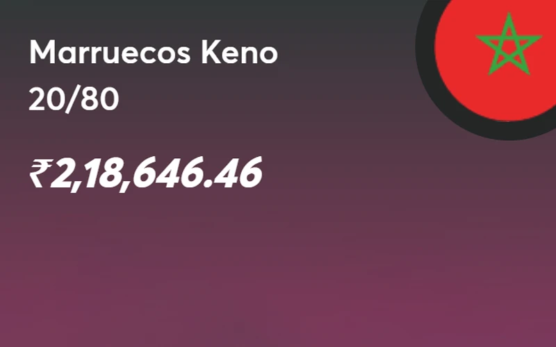 Marruecos Keno is now available for players at BC Game.