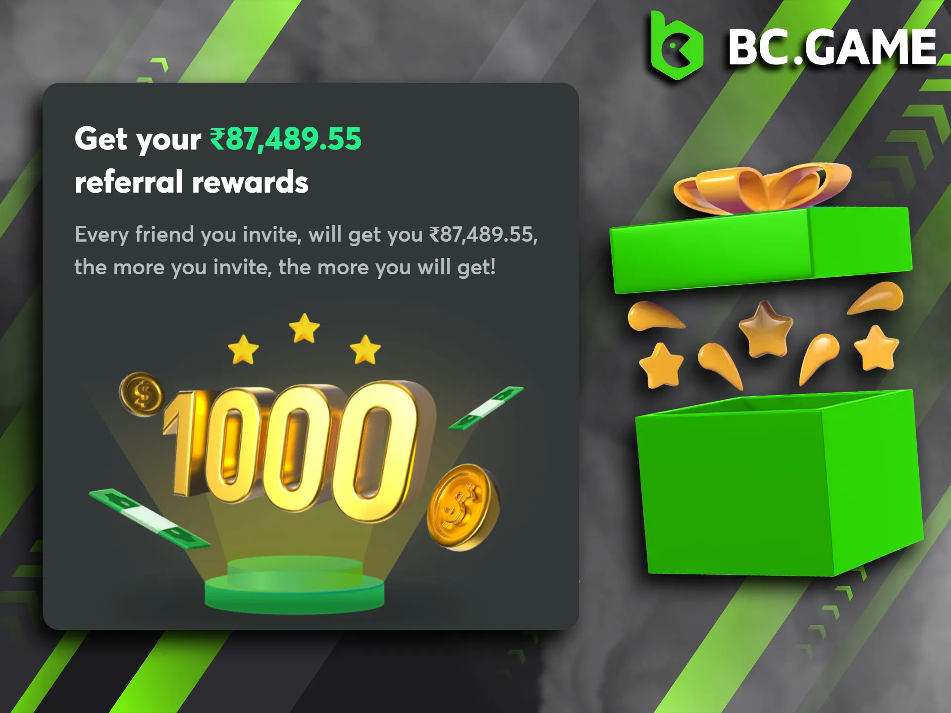 Your rewards are released in stages, mirroring your referrals' progress through the leveling system.