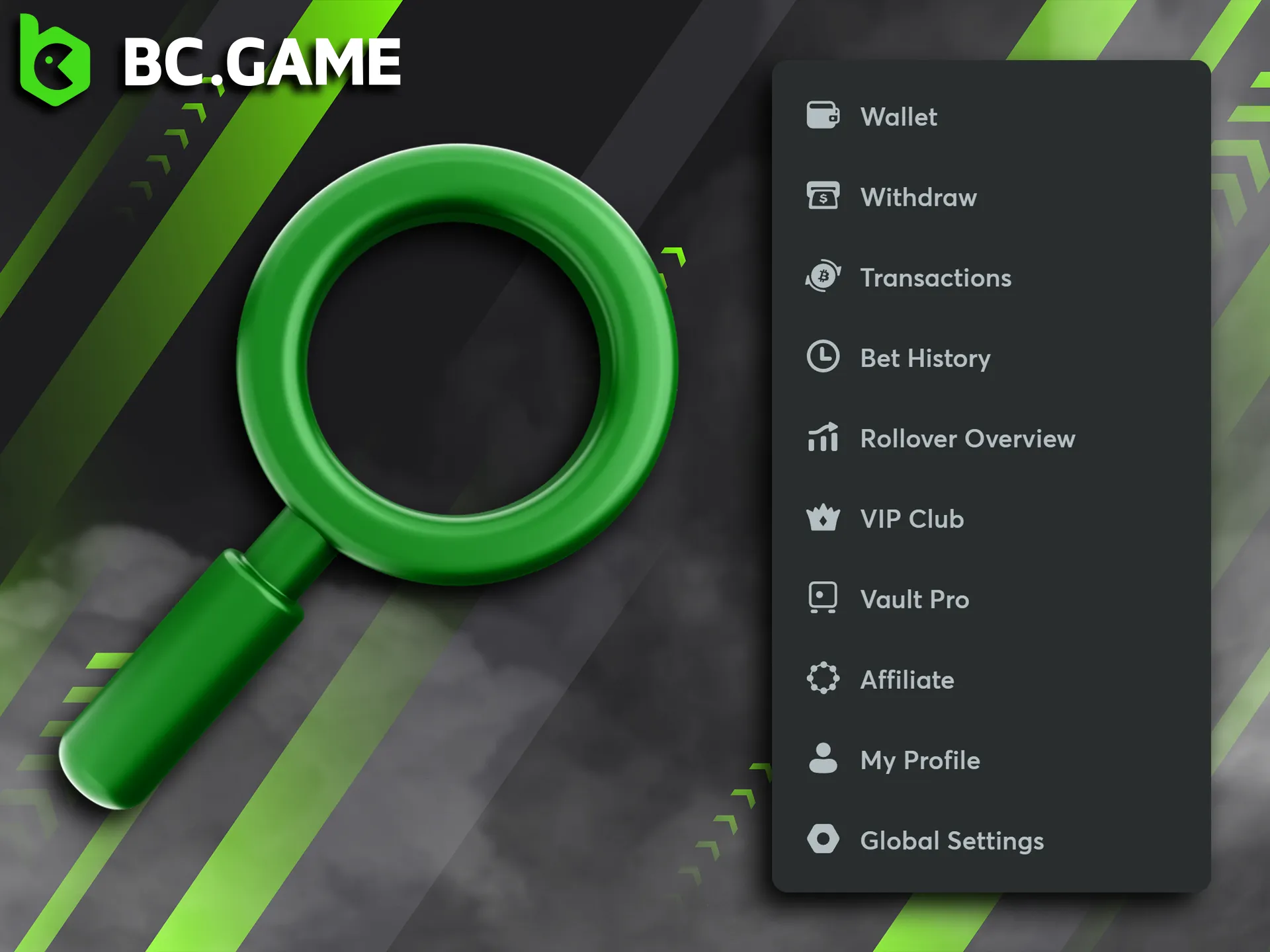 Navigate your profile with ease using our organized account sections.