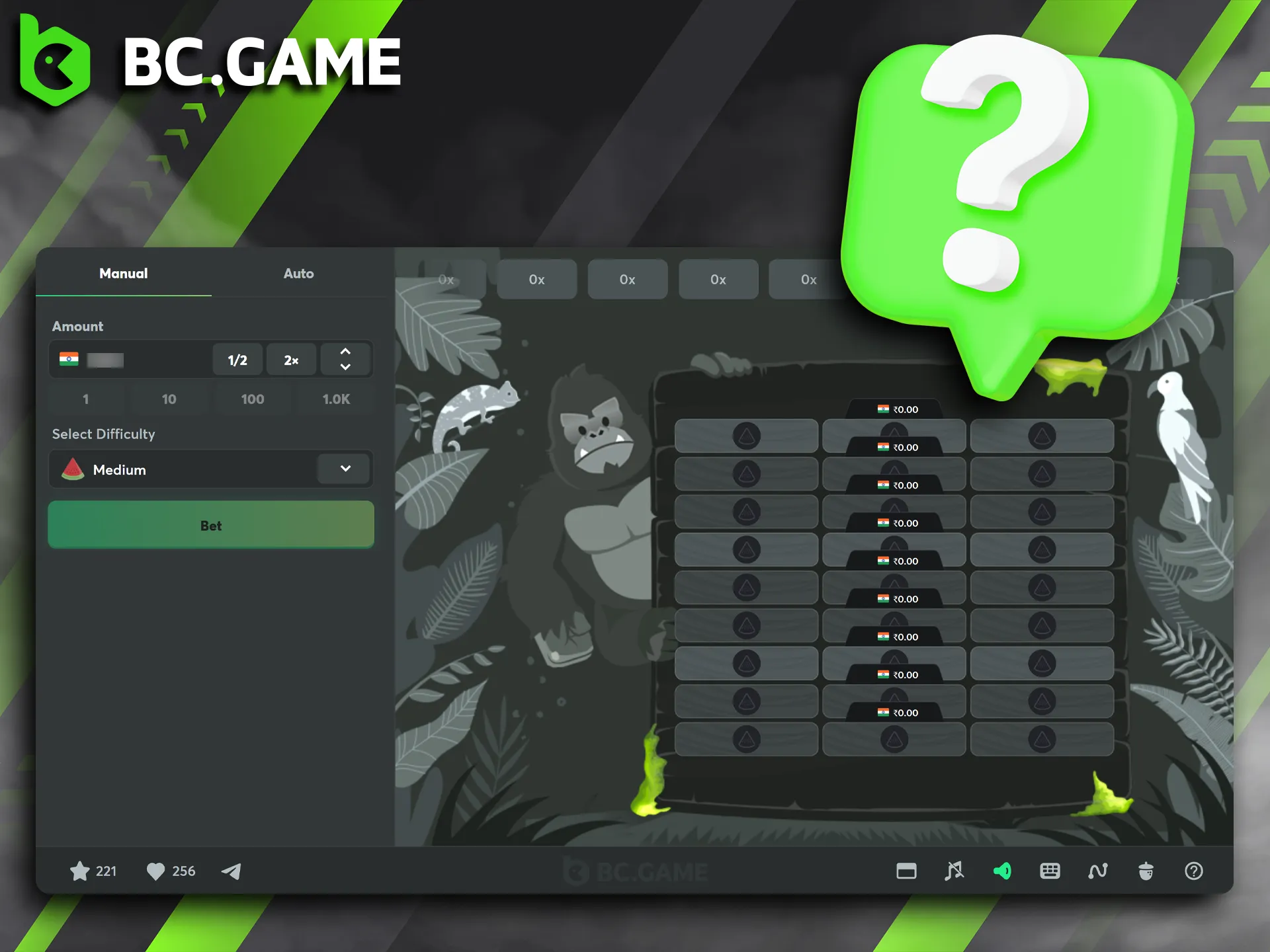 Just register your BC Game account and you're ready to take on Tower Legend.