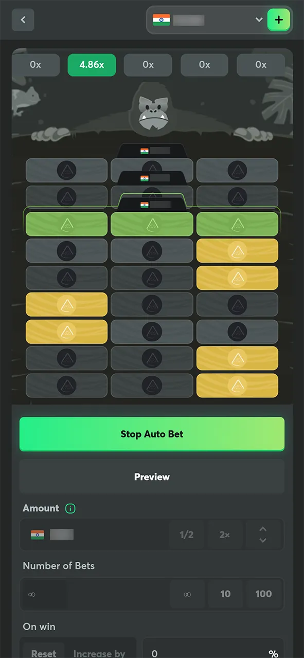 Tower Legend at BC Game includes an automated betting feature for a seamless experience.