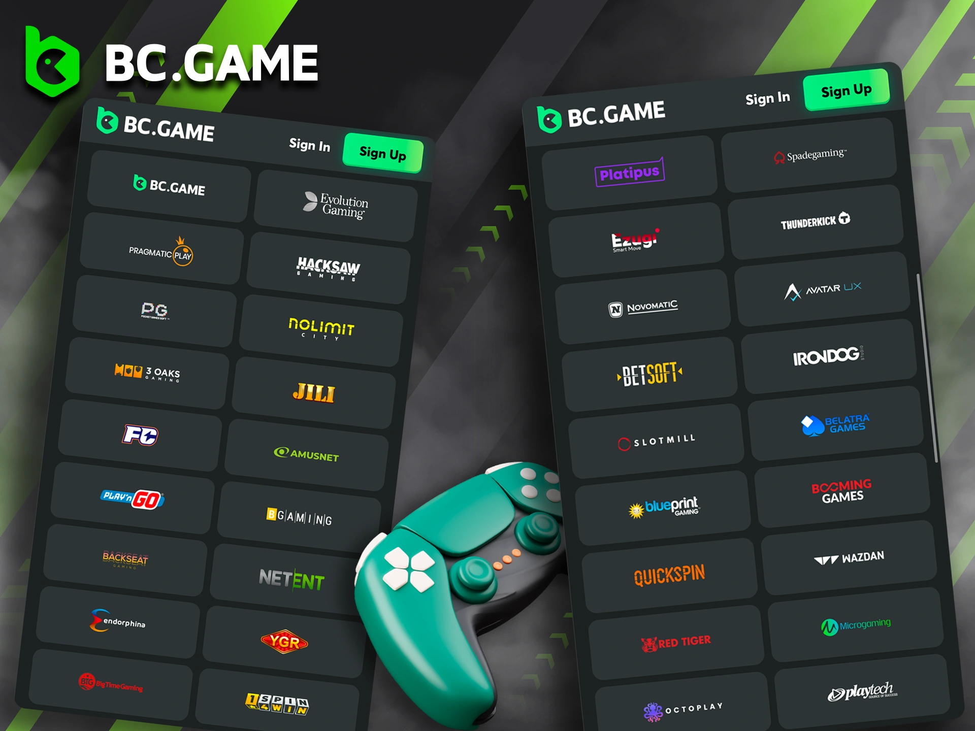 BC Game hosts a wide array of the most reputable and popular software developers in the industry.
