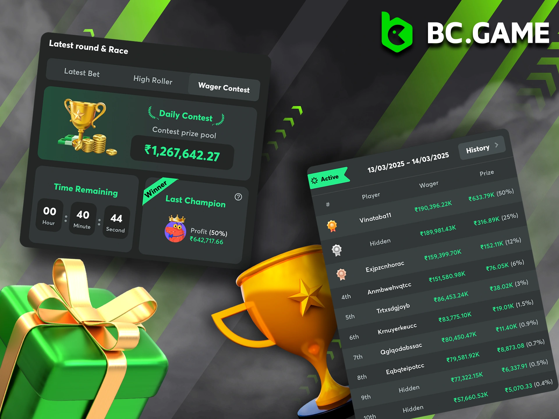 Chase the jackpot by placing your bets on sports and casino games at BC Game.