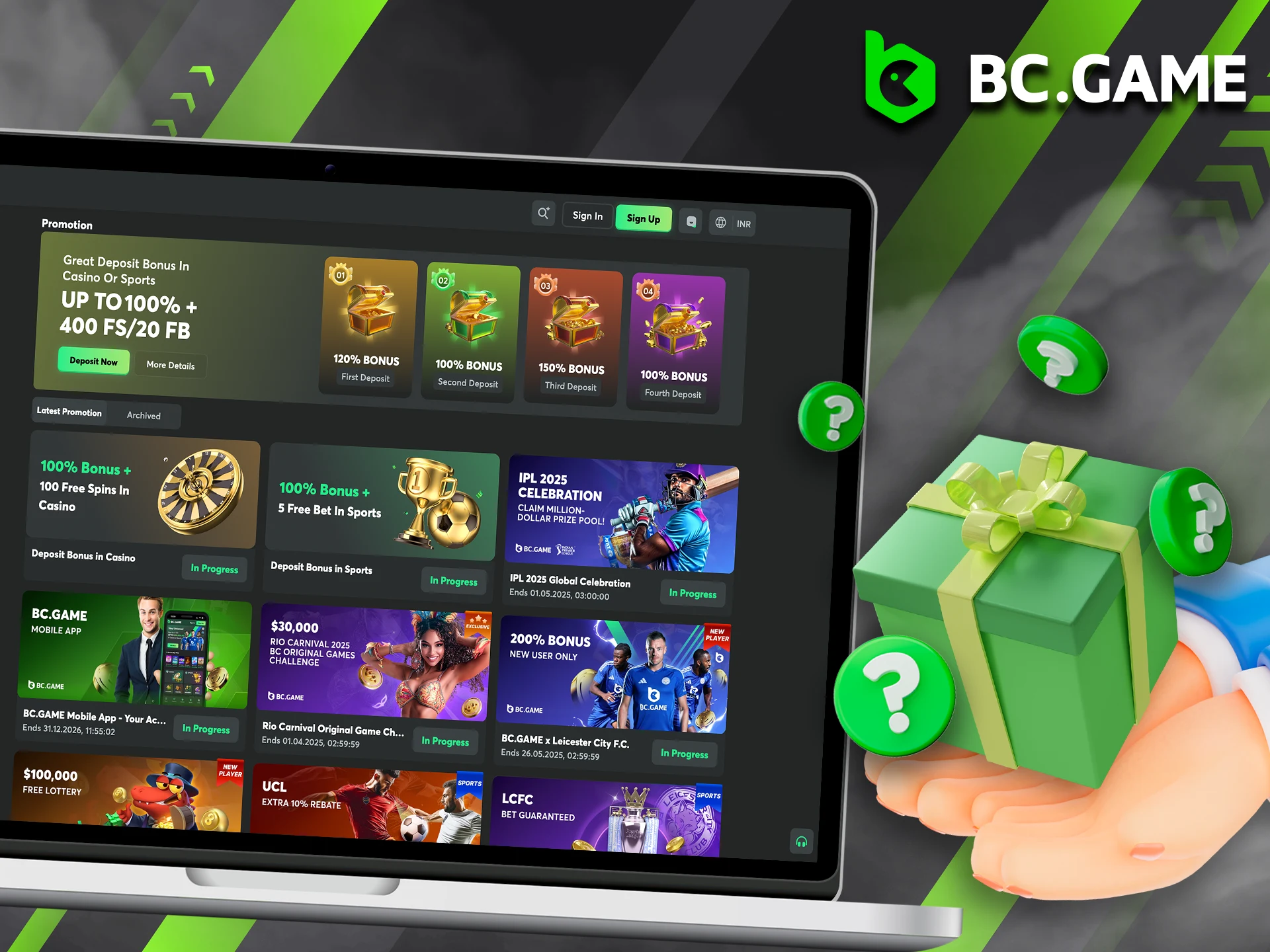Here is a simple guide on how to start claiming your bonuses at BC Game.