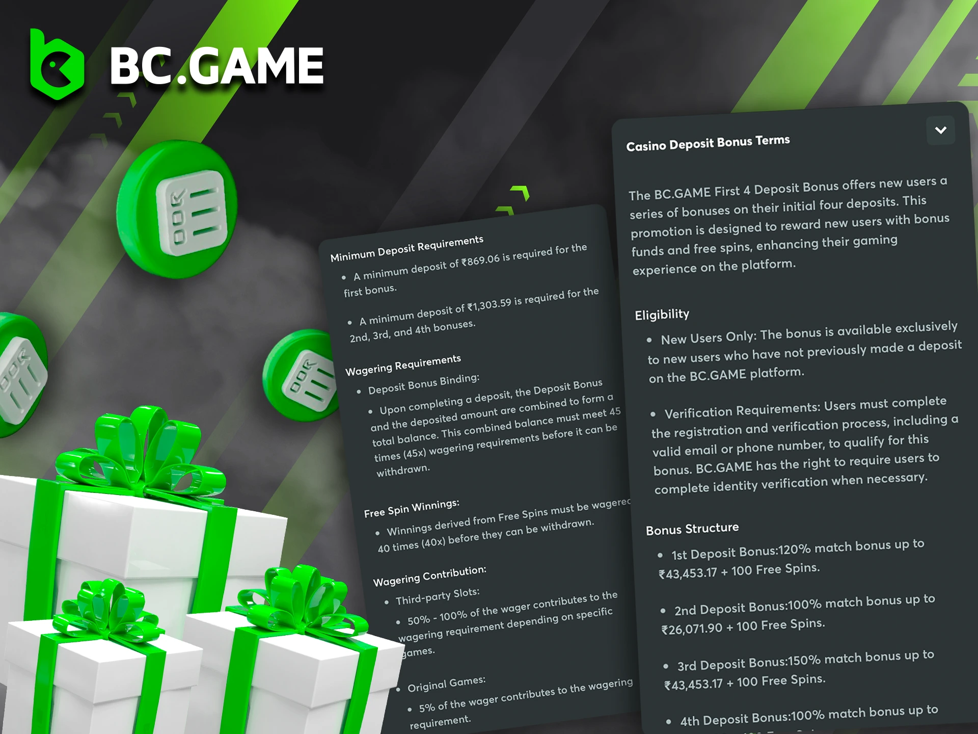 Review the terms and conditions for BC Game promotions.
