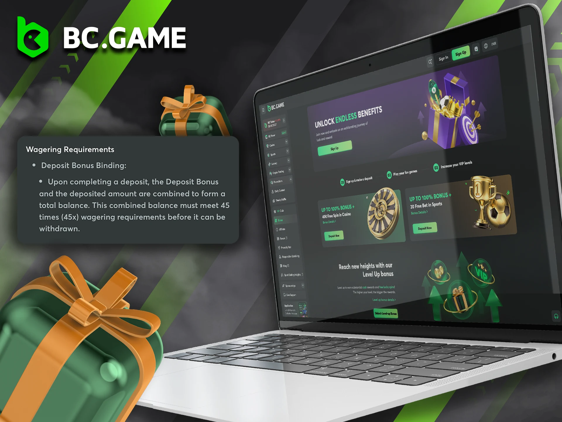 Everything you need to know about using bonuses for betting at BC Game.