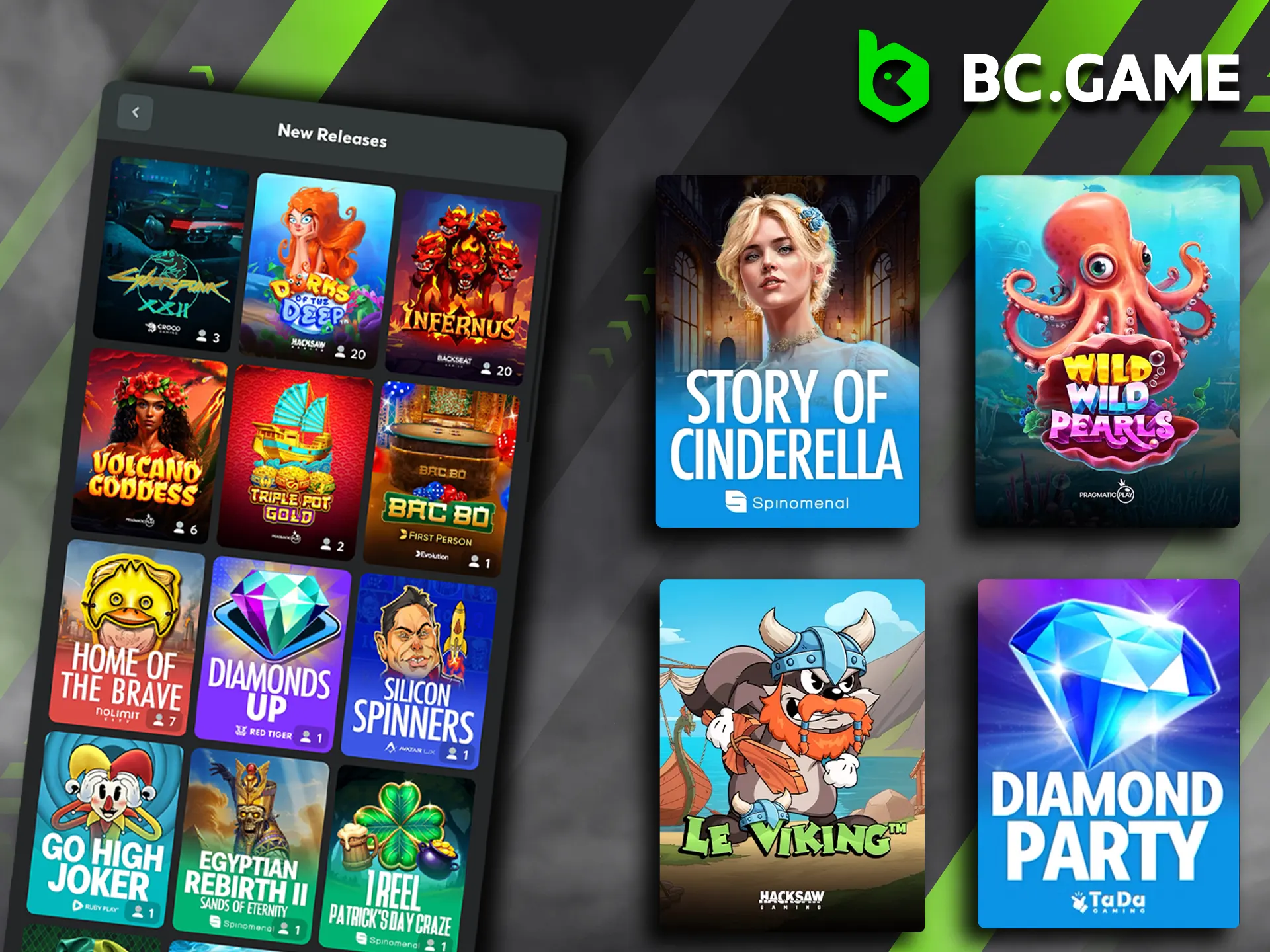 Stay ahead of the curve and check out the newest casino releases at BC Game.