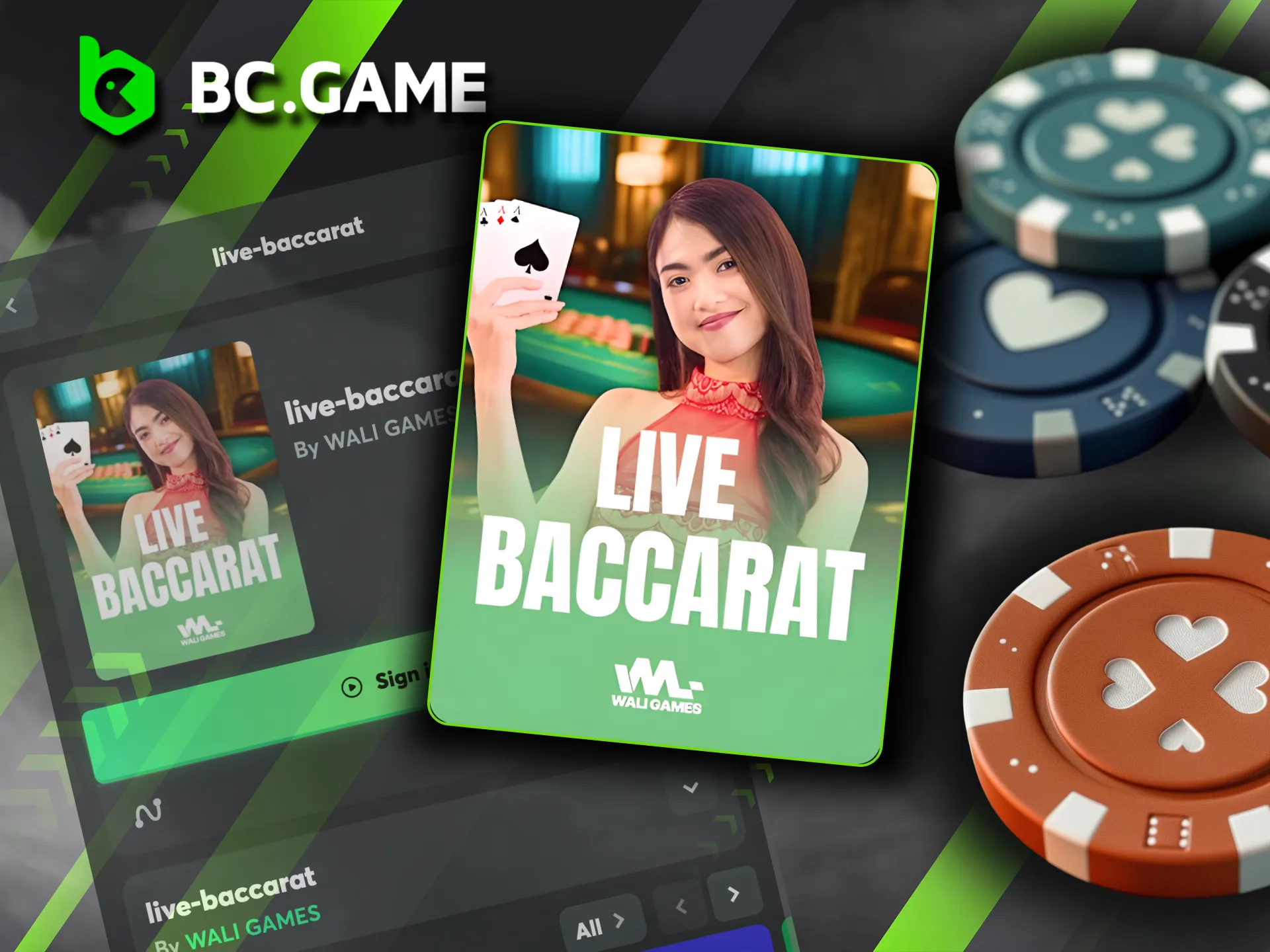BC Game’s Live Baccarat blends sophisticated gameplay with effortless simplicity, supported by the best in the business.