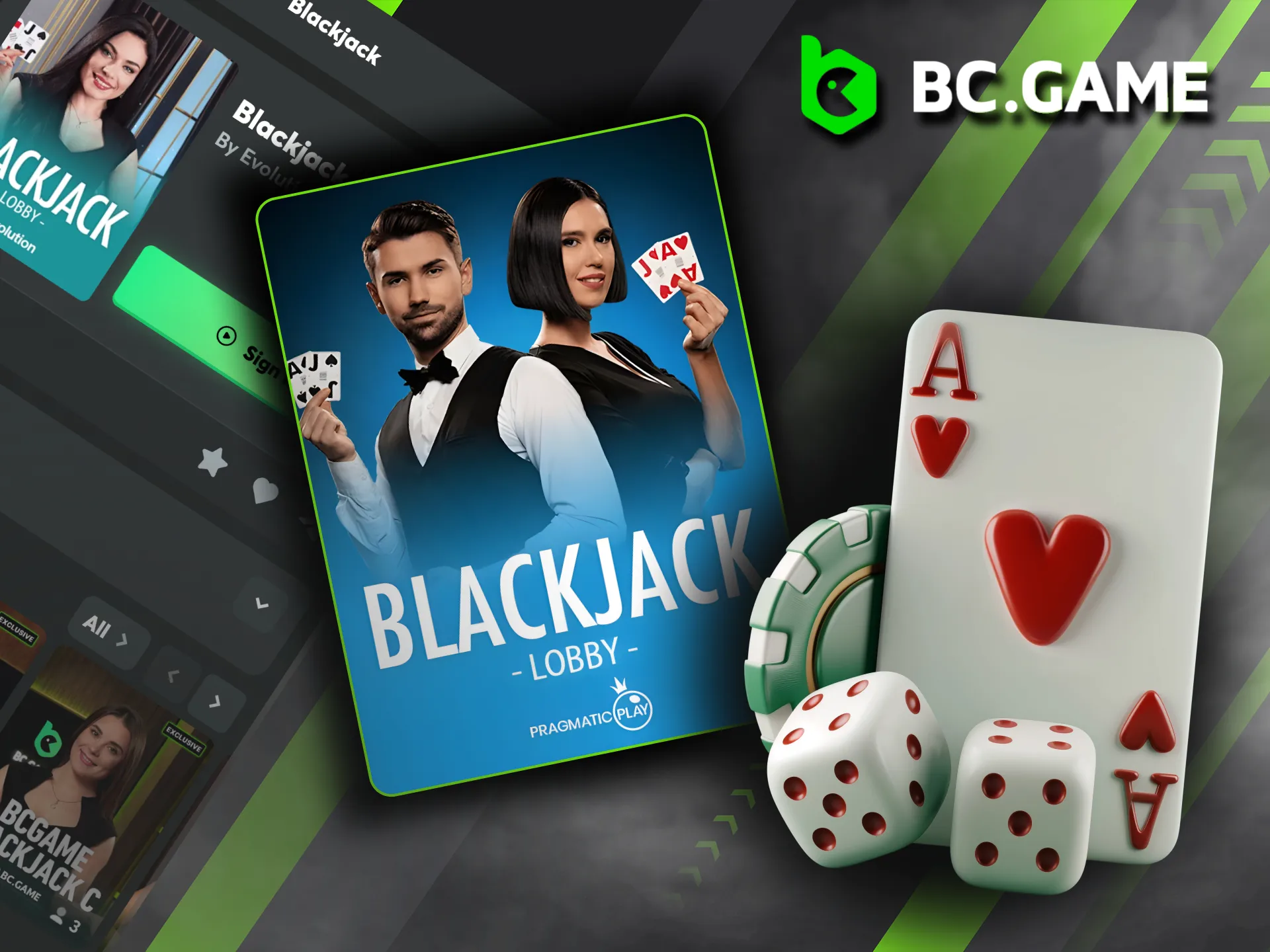 Get a true-to-life gambling experience with BC Game's Live Blackjack, featuring expert dealers and premium software.