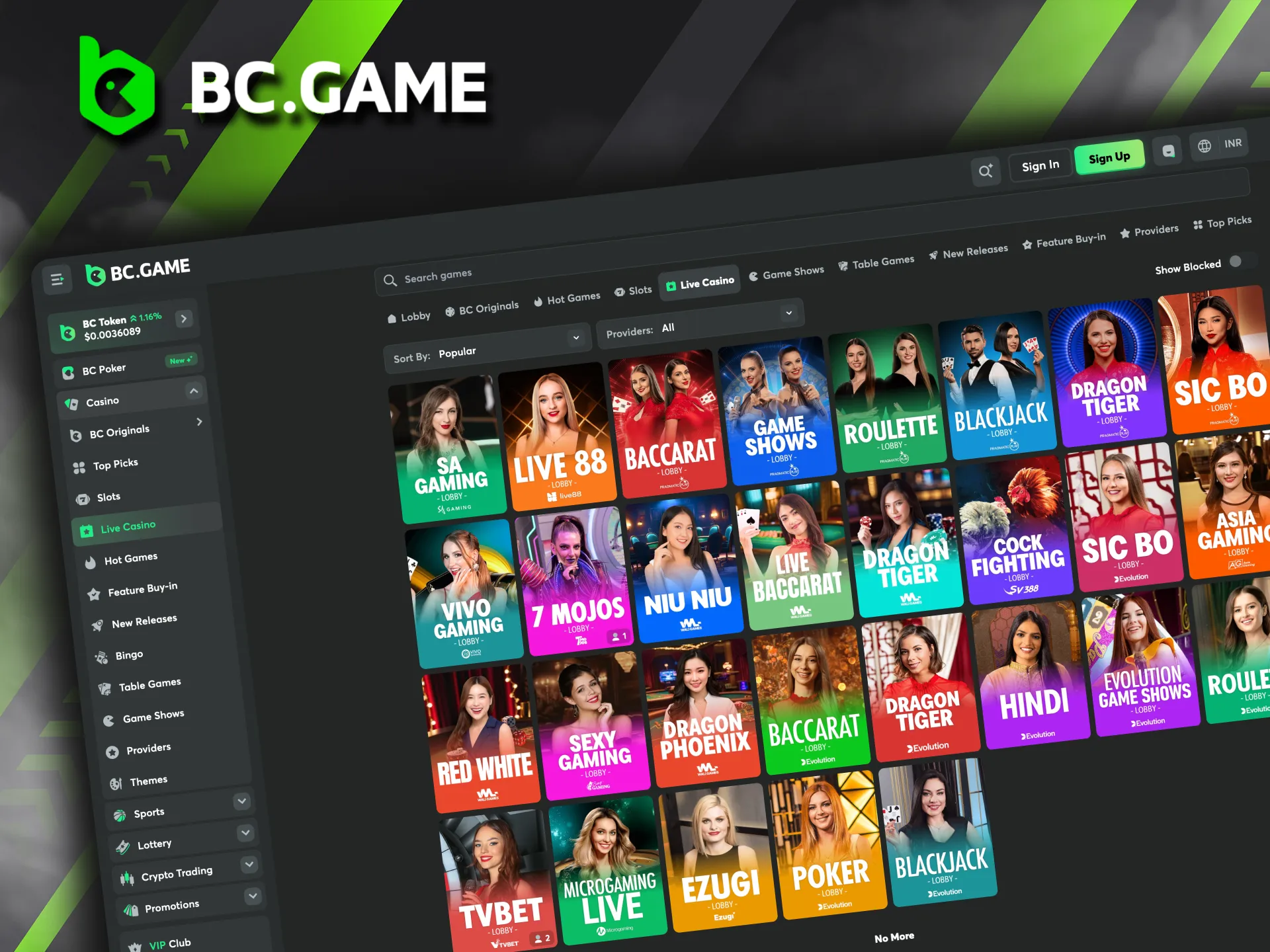 With professional dealers and interactive gameplay, BC Game Live Casino brings the authentic energy of a gambling hall straight to your screen.
