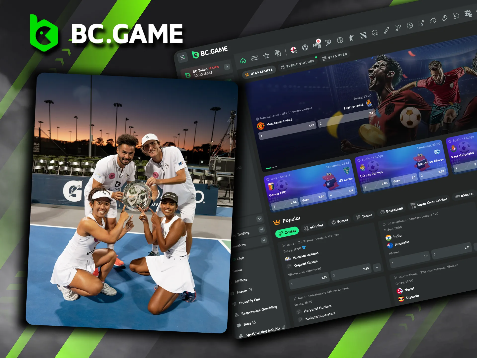 BC Game and MPC have created a winning formula, combining championship sports success with the world of online gaming.