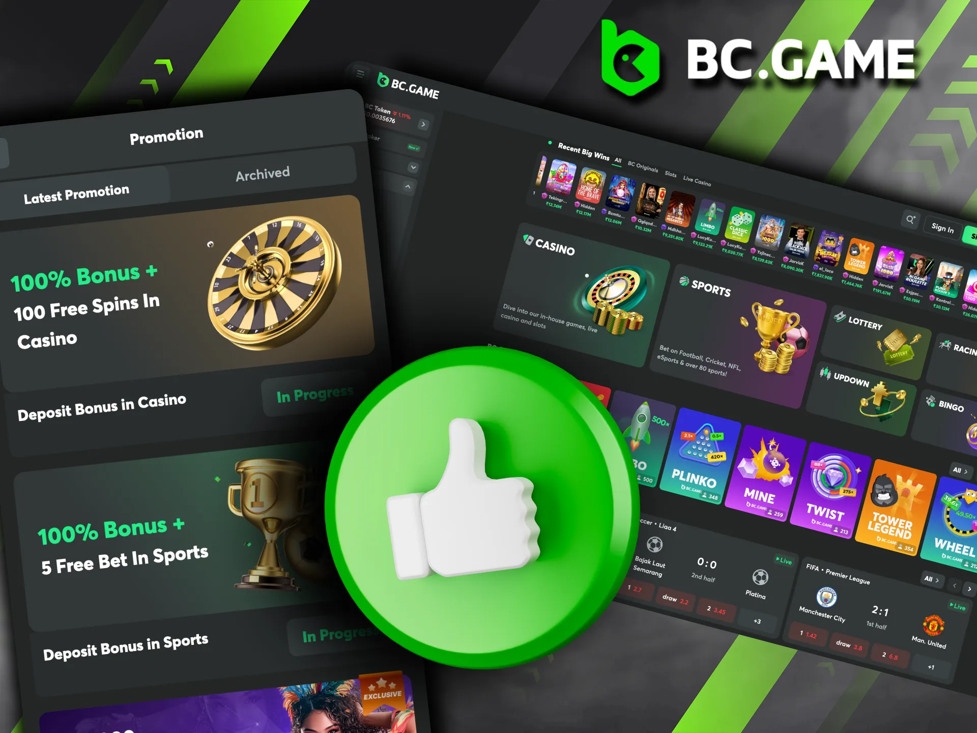 Through a strategic network of athletes, musicians, and sports clubs, BC Game continuously expands its global footprint.