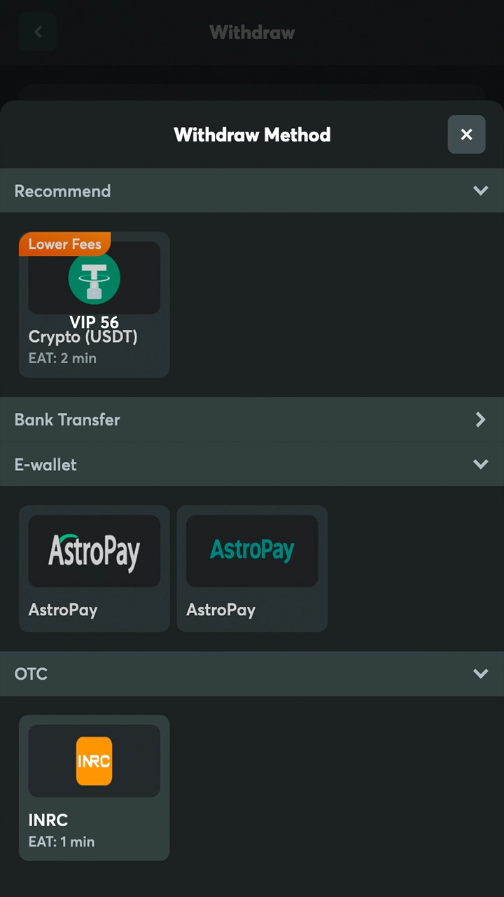 Browse through the available payout options at BC Game and pick the one that suits you best.