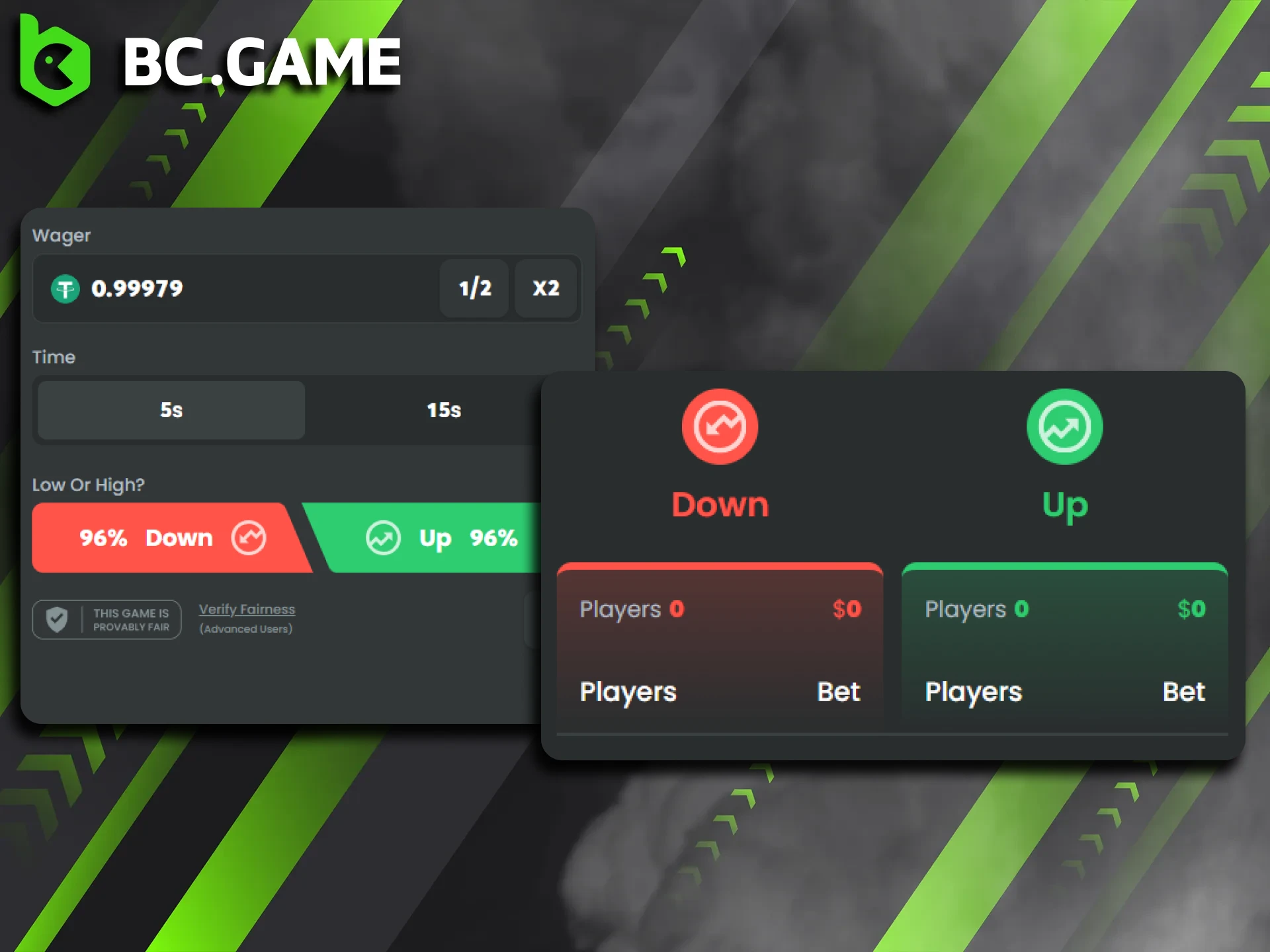Pick your preferred mode and start trading on the BC Game platform now.