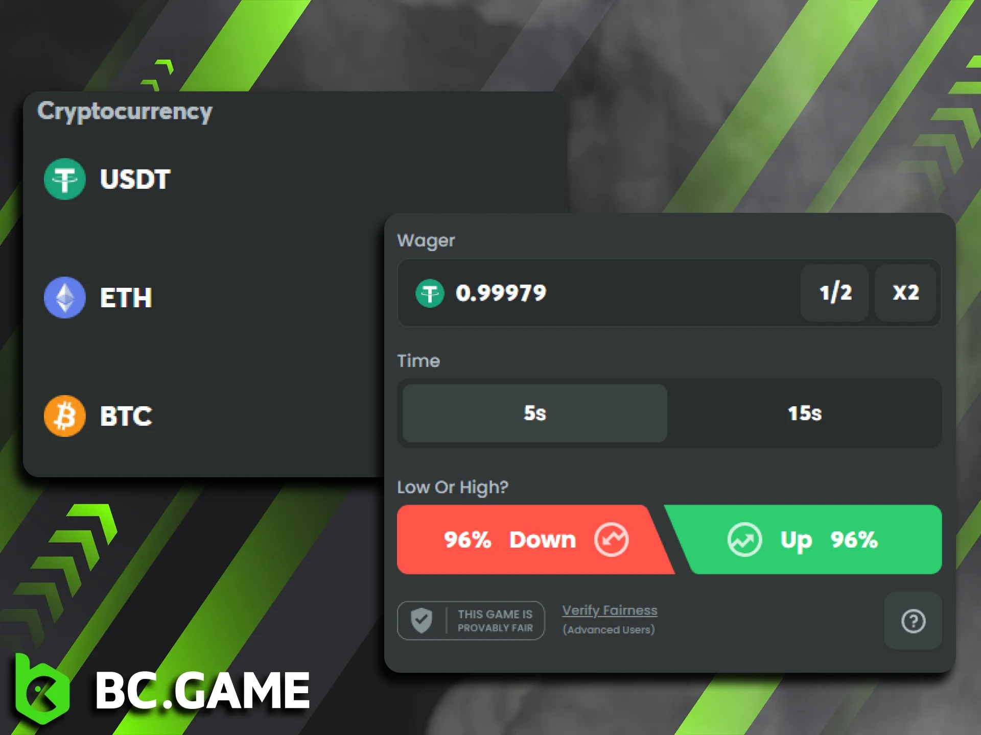 You'll find a diverse selection of cryptocurrencies available for trading on BC Game.