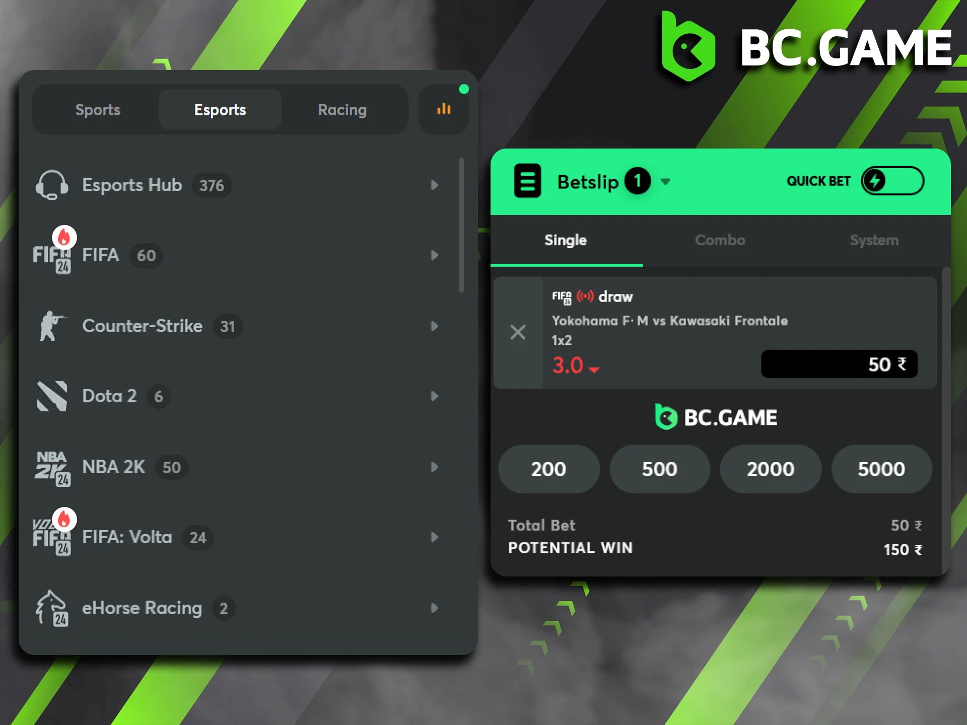 Explore the reasons why BC Game is a premier choice for esports enthusiasts.