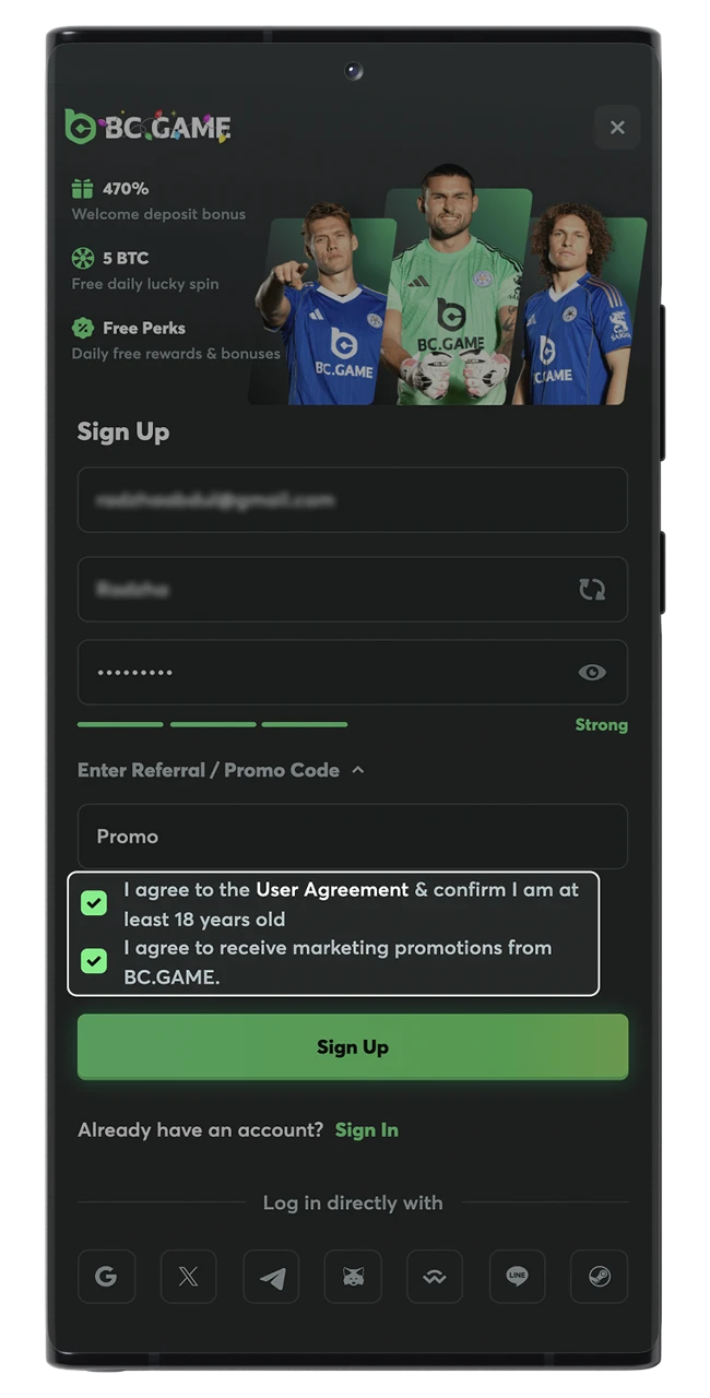Verify that you meet the age requirements and agree to the platform's terms and conditions.