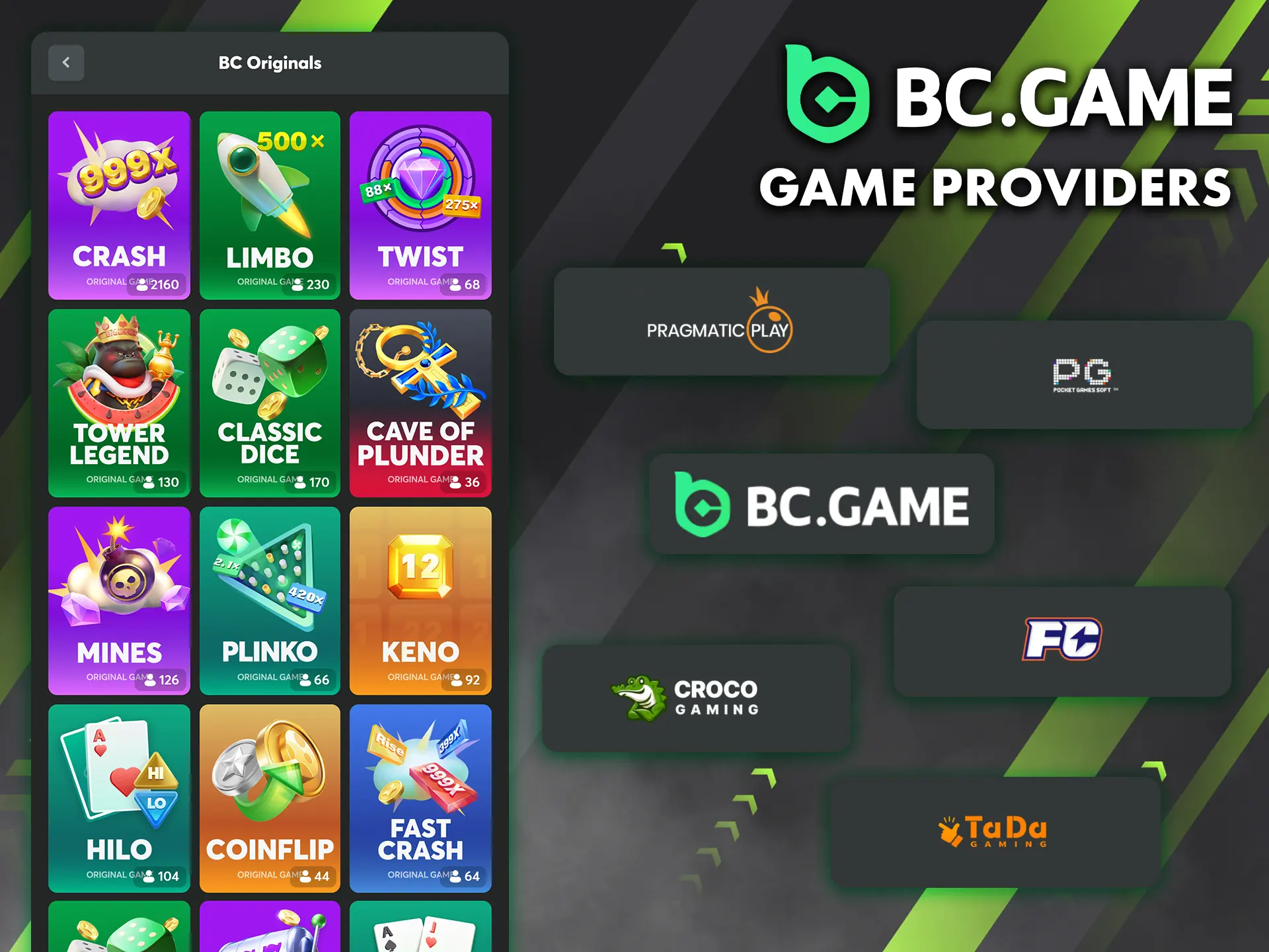 BC Game is committed to providing only the highest quality gaming experiences.