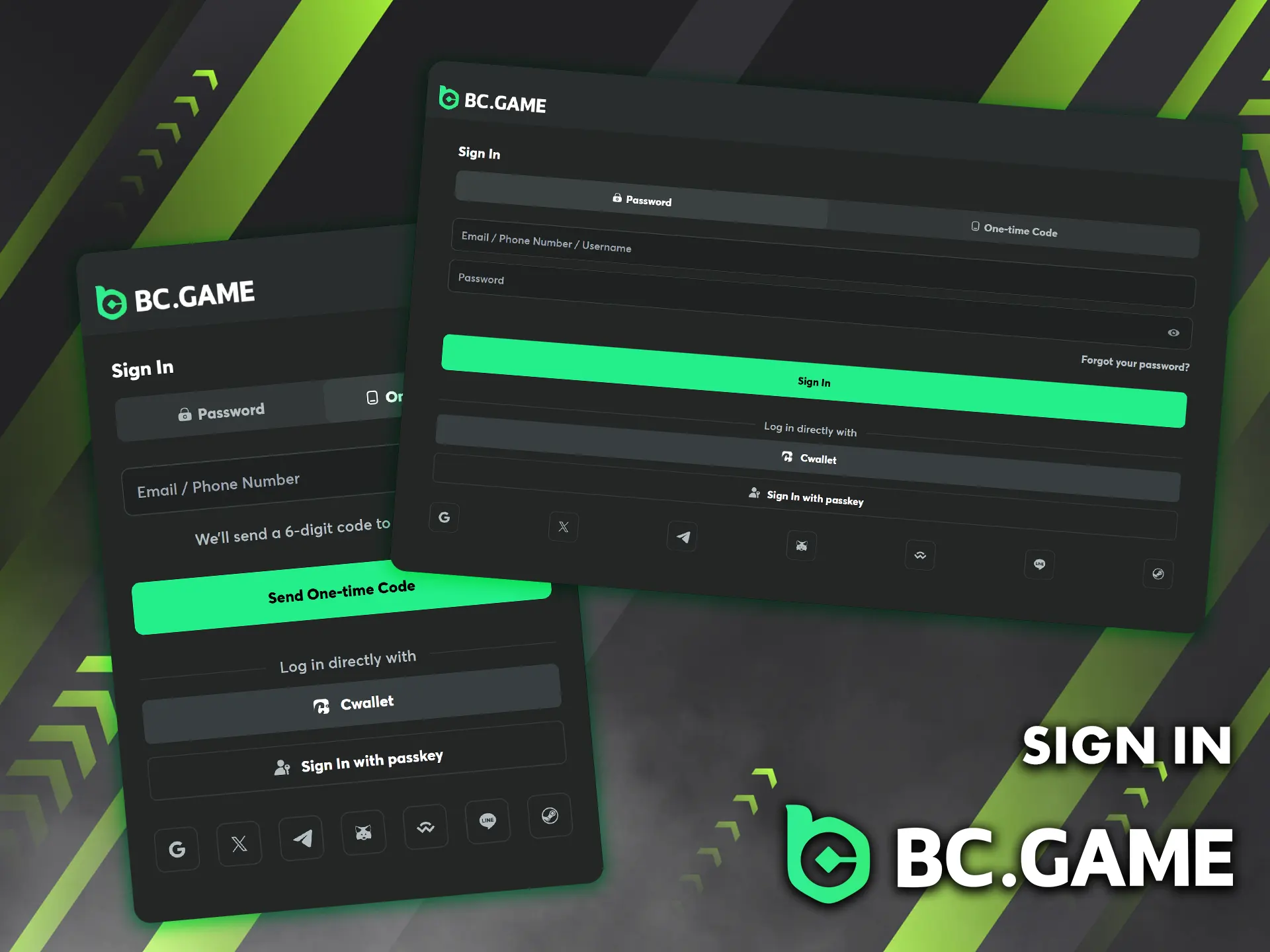 To get back into the action, simply enter your login credentials or use your linked social media account.