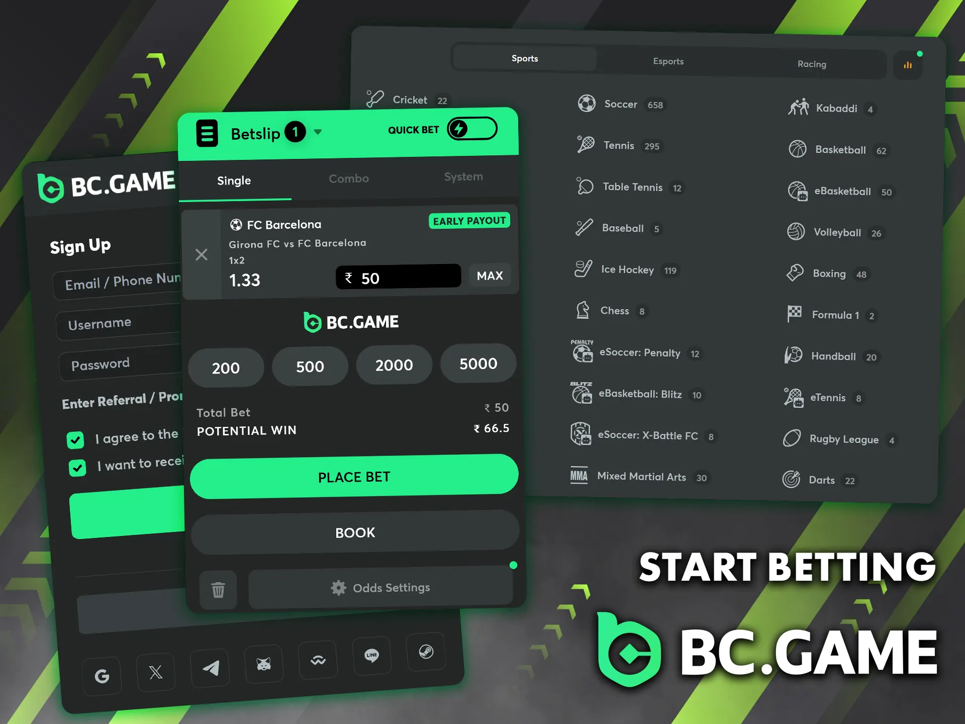 Simply follow our step-by-step guide to begin your betting journey on the BC Game platform.